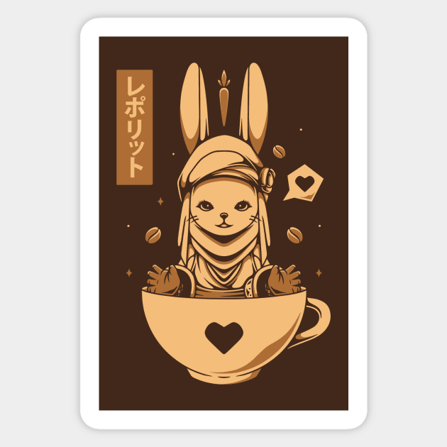 Loporrit Coffee Sticker by Alundrart